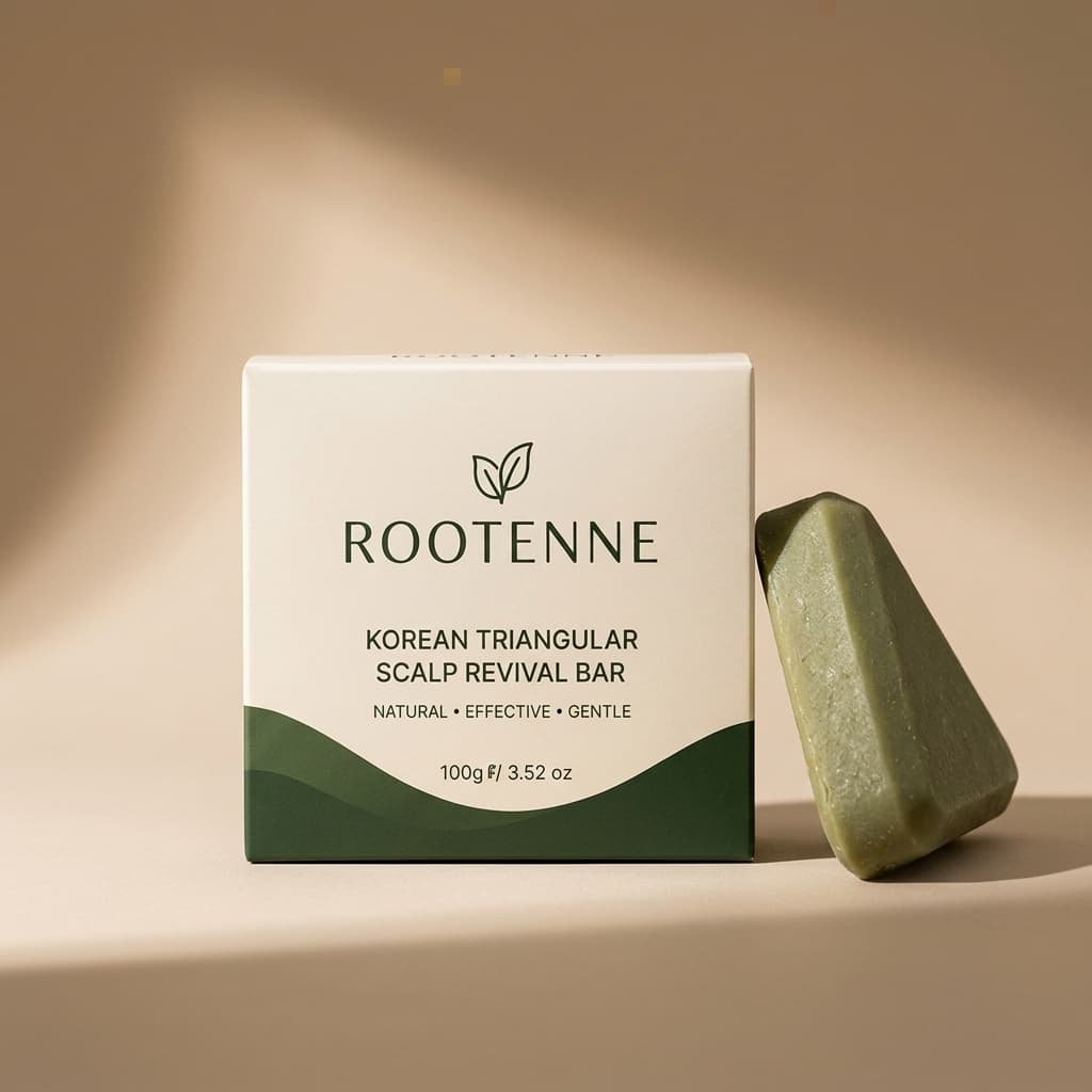Caja crema del jabón triangular coreano ROOTENNE